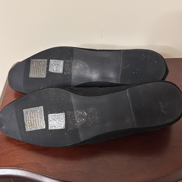 LTS | LONG TALL SALLY Black Suede Flat Loafers - Size 13 - Picture 4 of 5